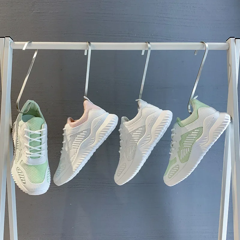Breathable Platform Sneakers Women's Sports Shoes New Summer Fashion Comfortable Running Shoe Tennis Woman Mesh White Shoes