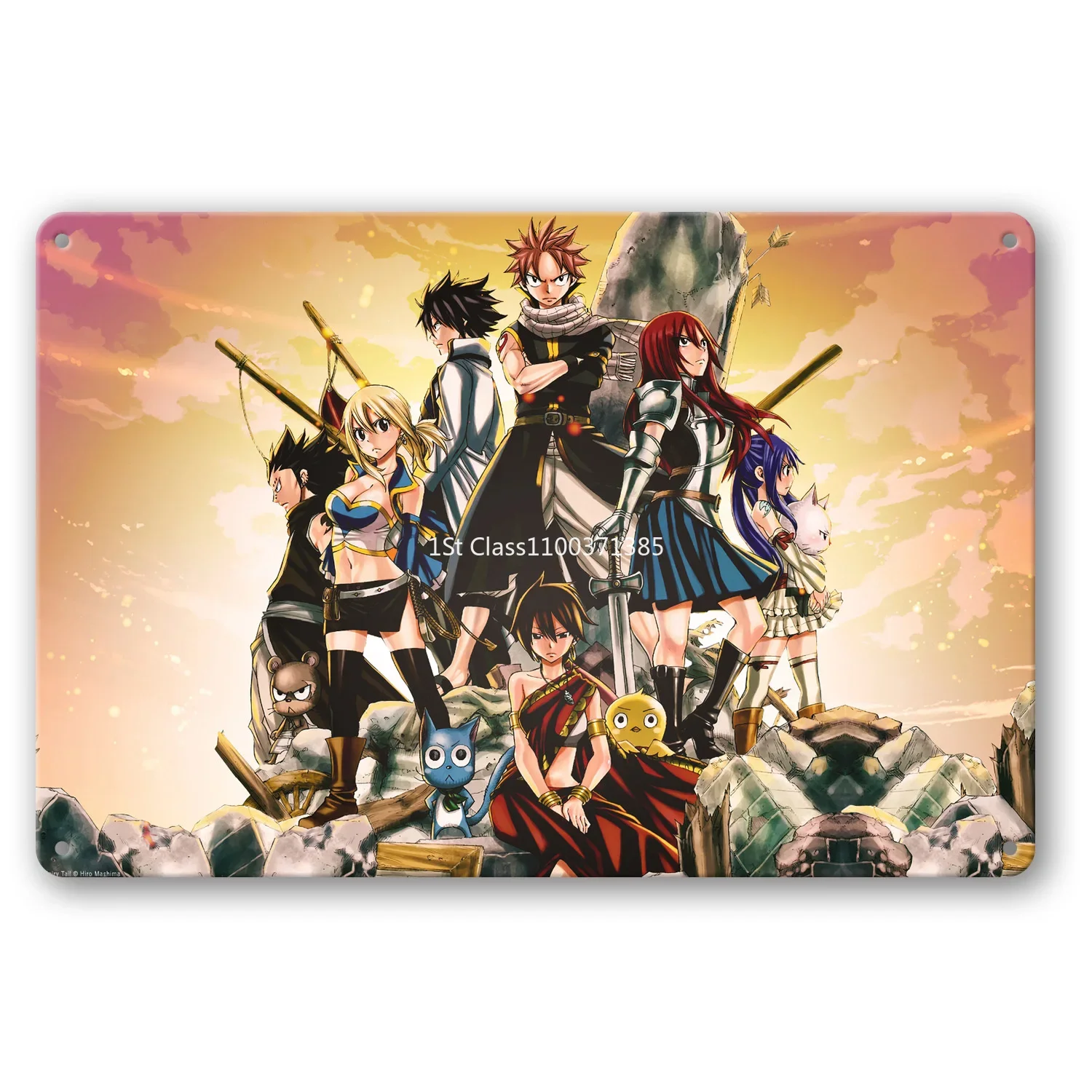 

Fairy Tail The Movie Phoenix Priestess metal wall sign decoration for bedroom bar club wall tin decoration, art creative plaque