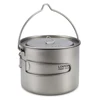 Lixada Titanium Cup Pot Ultralight Portable Cup Hanging Pot with Lid and Foldable Handle Outdoor Camping Hiking Backpacking 2