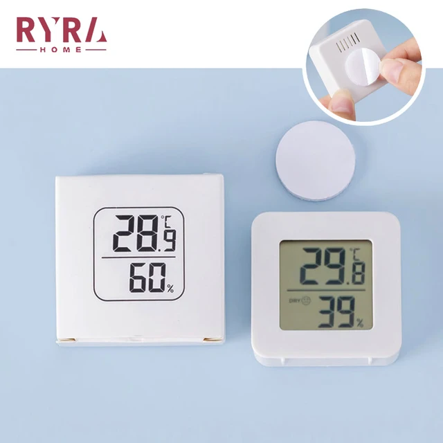 Hygométer Hőmérő Beltéri Háztartás Új Mini Lcd Digitális Hőmérséklet Páratartalom Mérő Kijelző Falra Szerelt Érzékelő