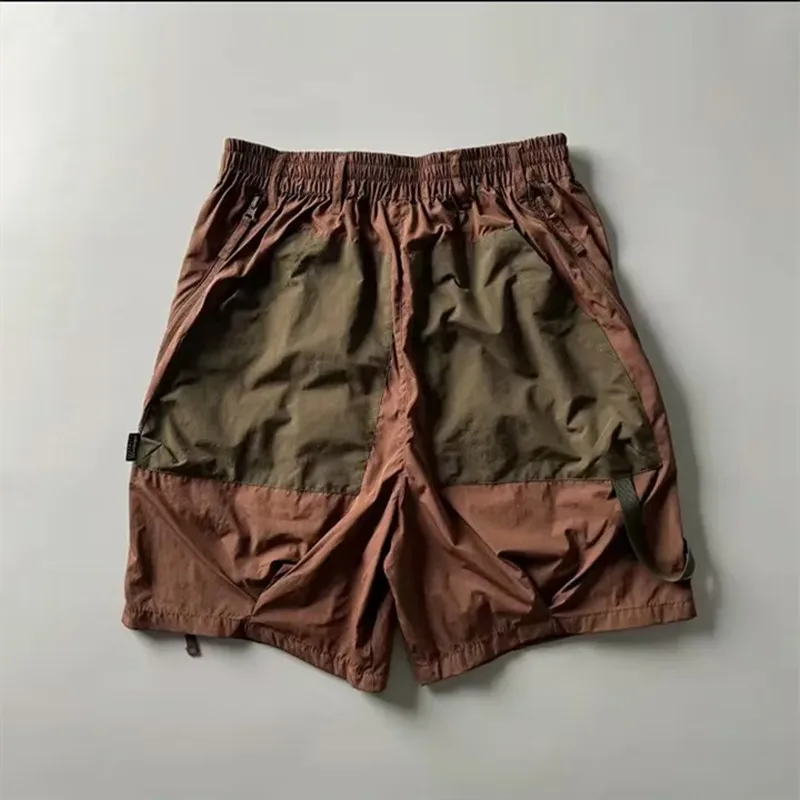 Summer Thin Contrasting Large Pockets Loose Work Half Longs Casual Shorts Beach Pants Outdoor Travel Camp Roller Skating Sports