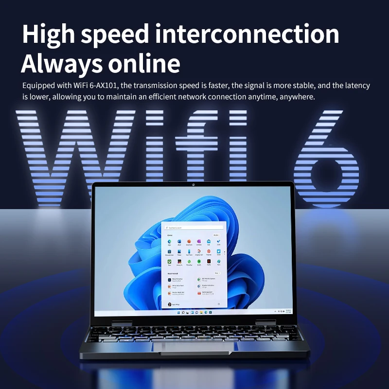 Zwide Mini Laptop Tablet 2-in-1 10.5-inch lntelN150 (up to) 3.6GHz) Windows 11 Laptops 6