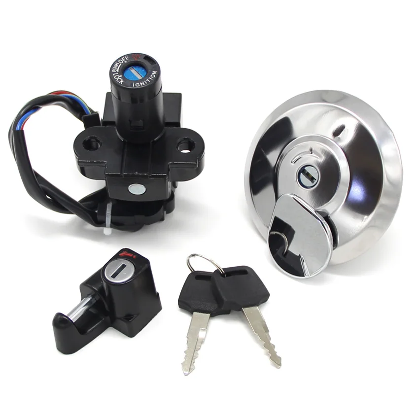 Motorrad-Schlüssel-Kraftstoffdeckel-Kit Zündschalter für Honda CLR125 City Fly 1998 XR125L 2003-2008 OEM:35010-KFT-620 Zubehör – Detail 5
