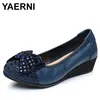 Summer Comfortable Woman Shoe Genuine Leather Soft Bottom Square Head Summer Shoes Women Large Size Flat Silver Barefoot Slip-on 1