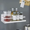 1PC magnetic refrigerator side rack Spice rack Seasoning rack Household refrigerator Magnetic shelves save kitchen space 1