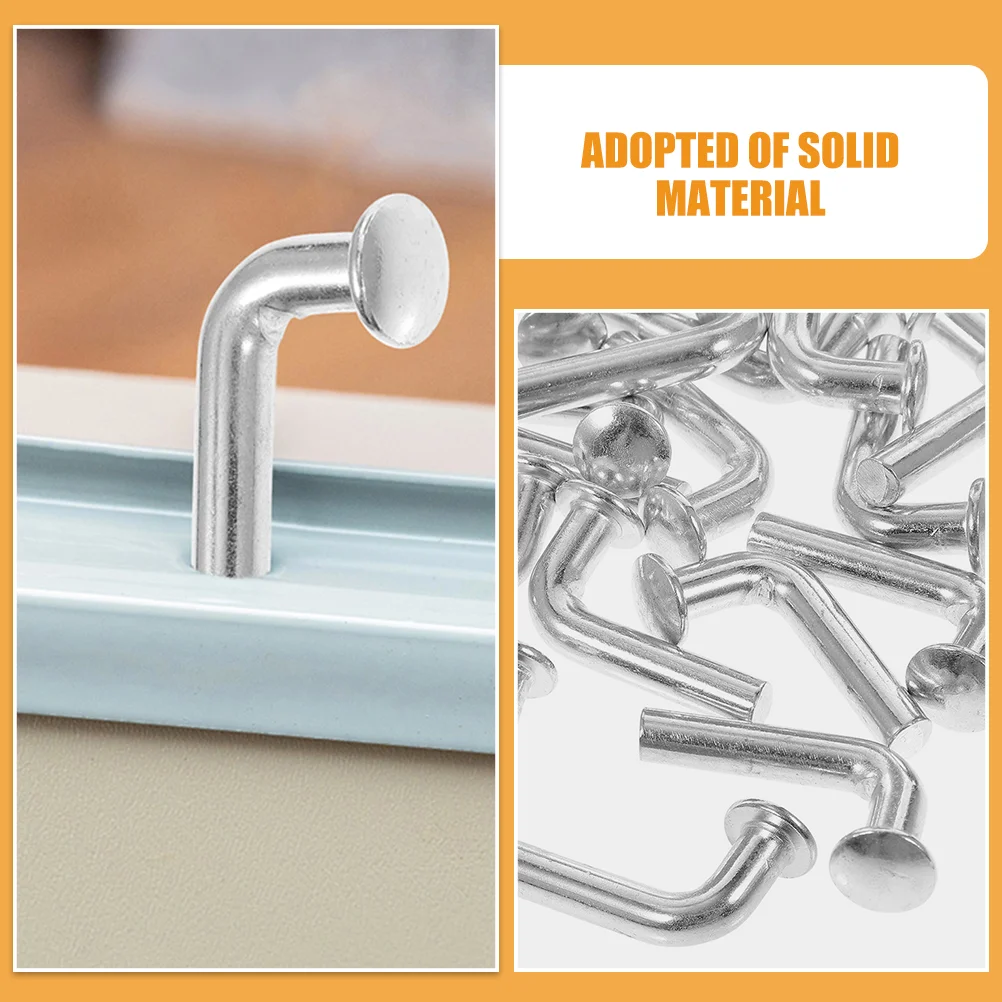 50 Pcs Shelves Accessories Pallet Rack Universal Drop Pin Racking Hooks Bristle
