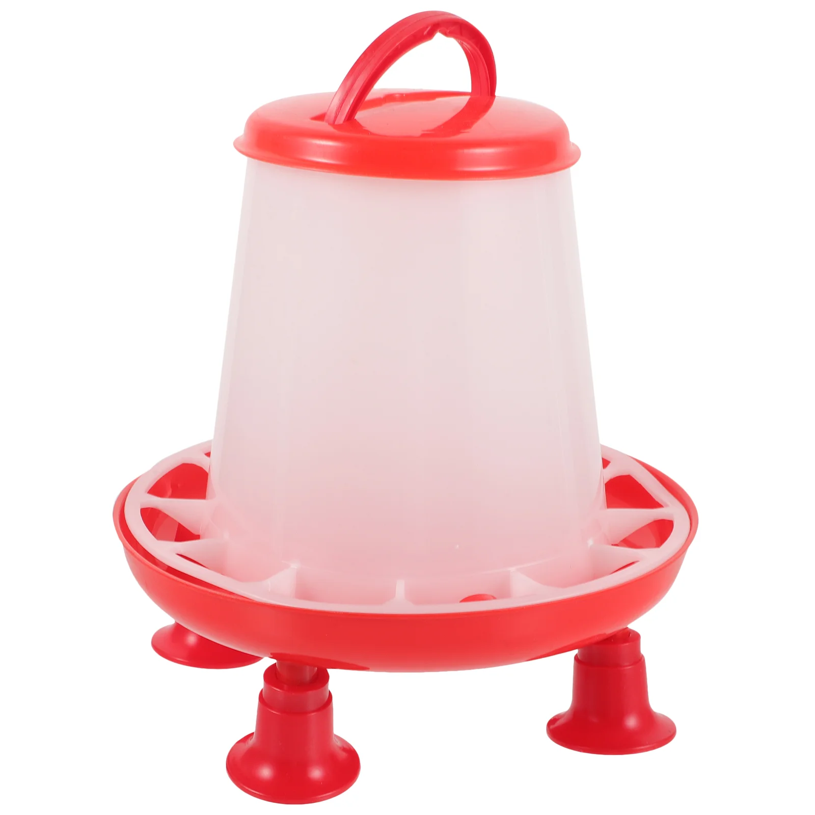 

Chicken Feed Bucket Small Plastic Container Reusable Poultry Feeder Extra Thick