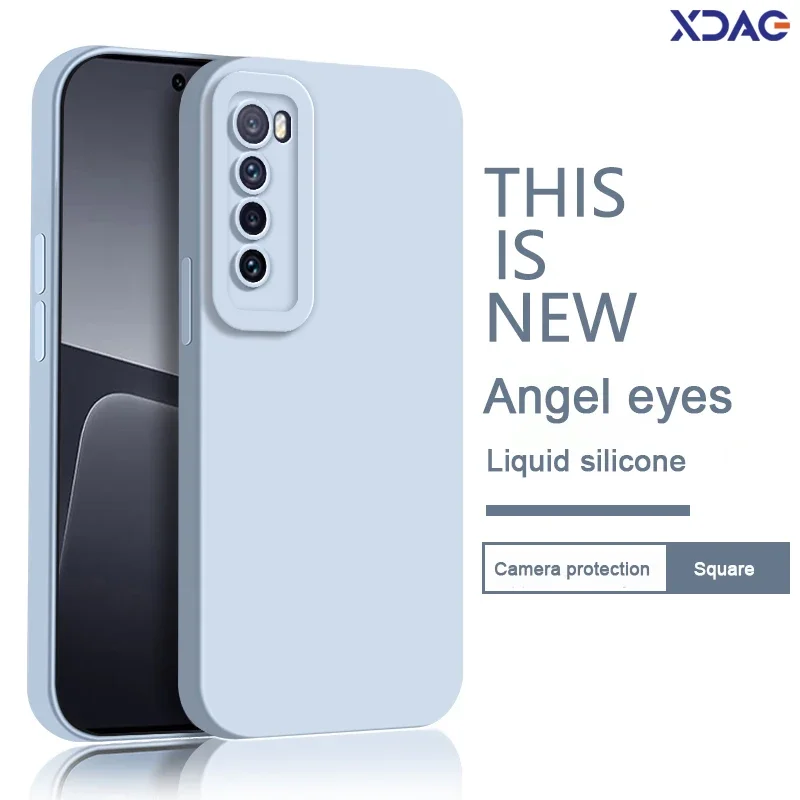 Premium Liquid Silicone Lens Protection Phone Case for Huawei Nova Series - High Quality Back Cover