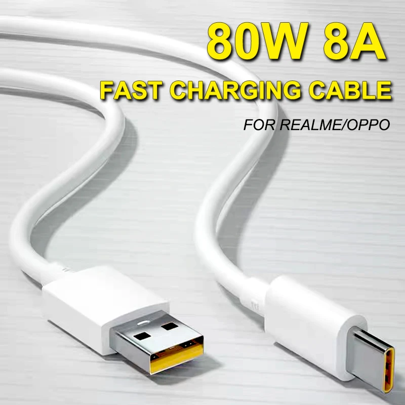 Slabo Cavo USB Type-C 1m Per Realme 6/Pro/6i/6s/C3/X3 SuperZoom - Ricarica Veloce E Trasferimento Dati 5Gbps