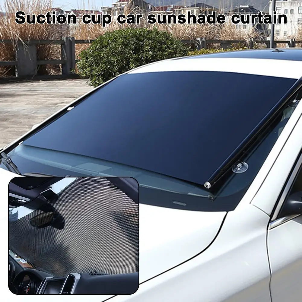 Persiana Enrollable Para Coche – Parasol Retráctil Con Capa Reflectante De Titanio, Aislamiento Térmico Y Ventosa, Tamaños Múltiples Para Todas Las Ventanillas