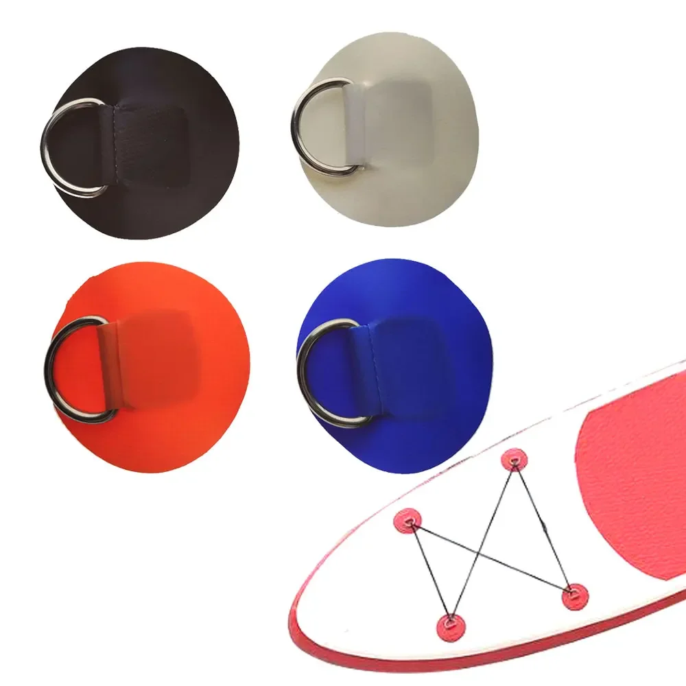 Boat Patch Inflatable Boat Kayak D Ring Pad Patch PVC Marine D Ring Pad Stainless Steel Fixed Buckle
