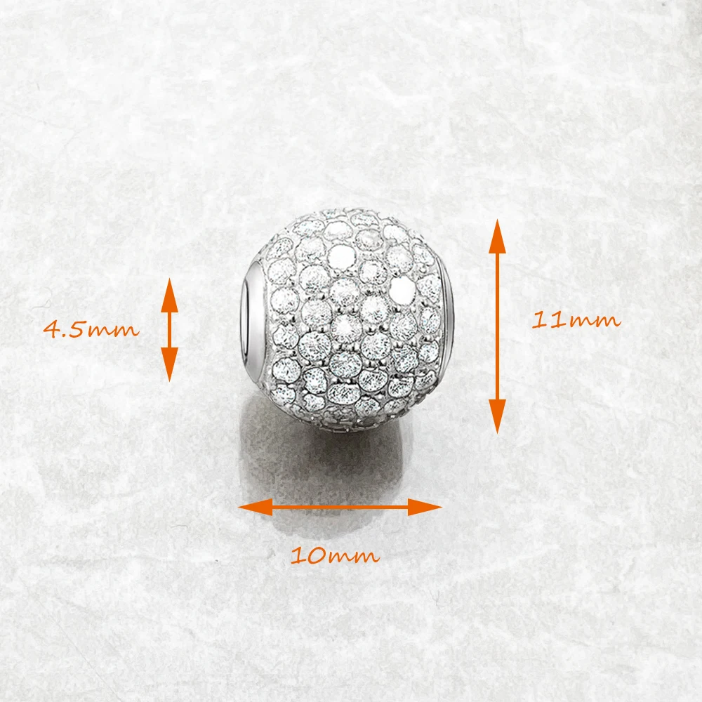 비즈 화이트 포장 브랜드  & CZ 유럽 쥬얼리 액세서리 여성 및 남성을위한 선물