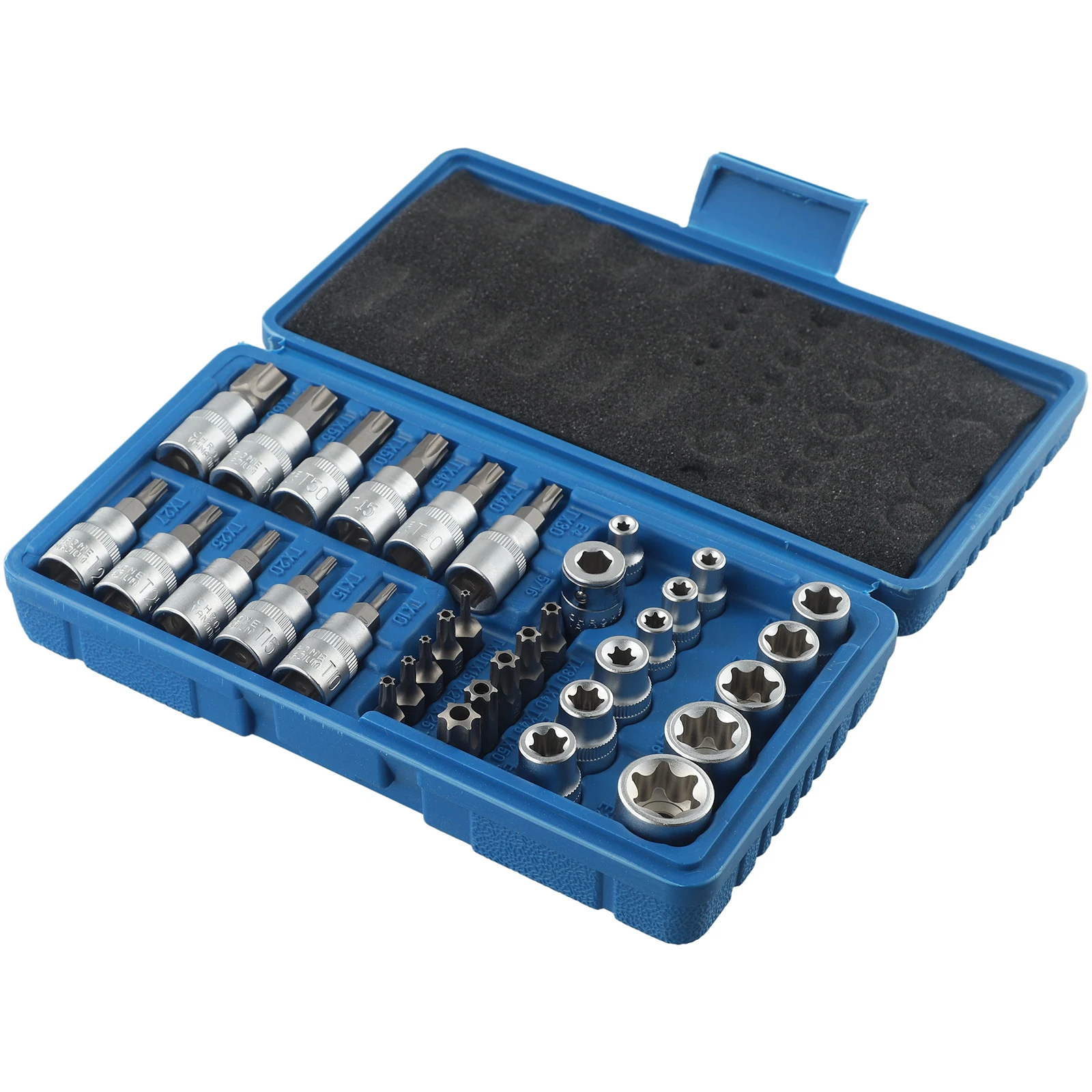 Bit Drive Tool Bits Socket Prese Maschio/Femmina Di Alta Qualità Star Head Batch Socket Torx Star Socket & Bit 34 Pz/Set