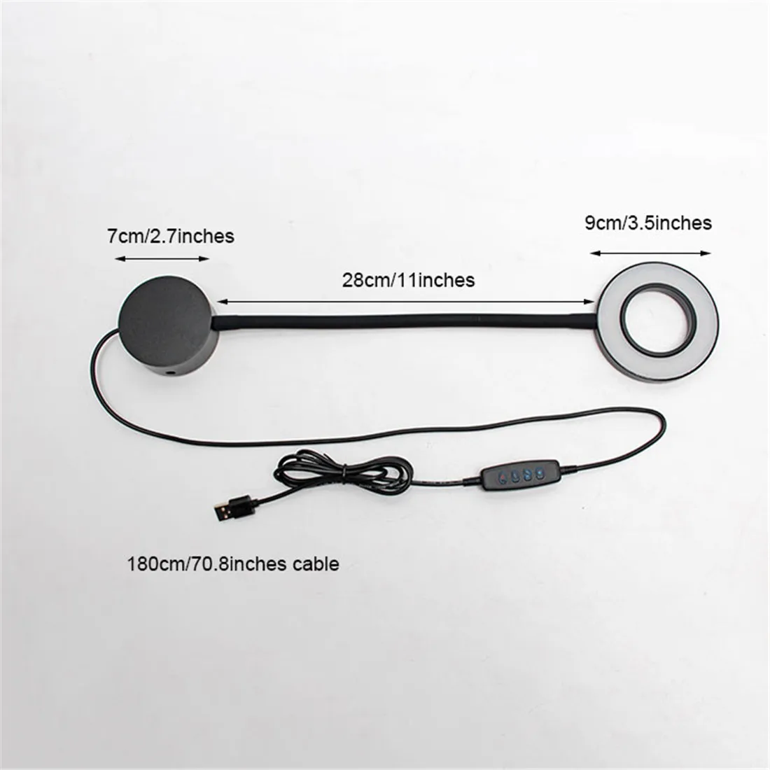 LED Light LED Wall Lamp Wall Light LED Reading Light 1/2/6pcs Pack USB 5W dimmable LED wall lamp black white DC5V USB dimming wall lights for bedside reading Adjustable bedroom lamp