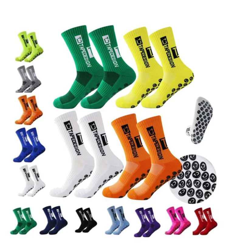 1pairs adhesive dots anti slip sweat absorption odor prevention Football Socks Sports Socks Yoga Socks