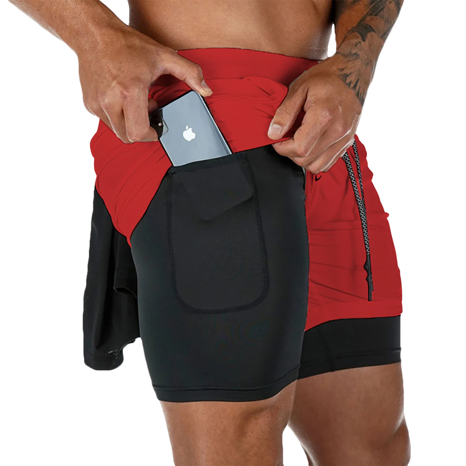 Summer Men Jogger Gym Shorts Men Casual Fitness Workout Running Shorts Quick-drying Men's Sports Shorts 4
