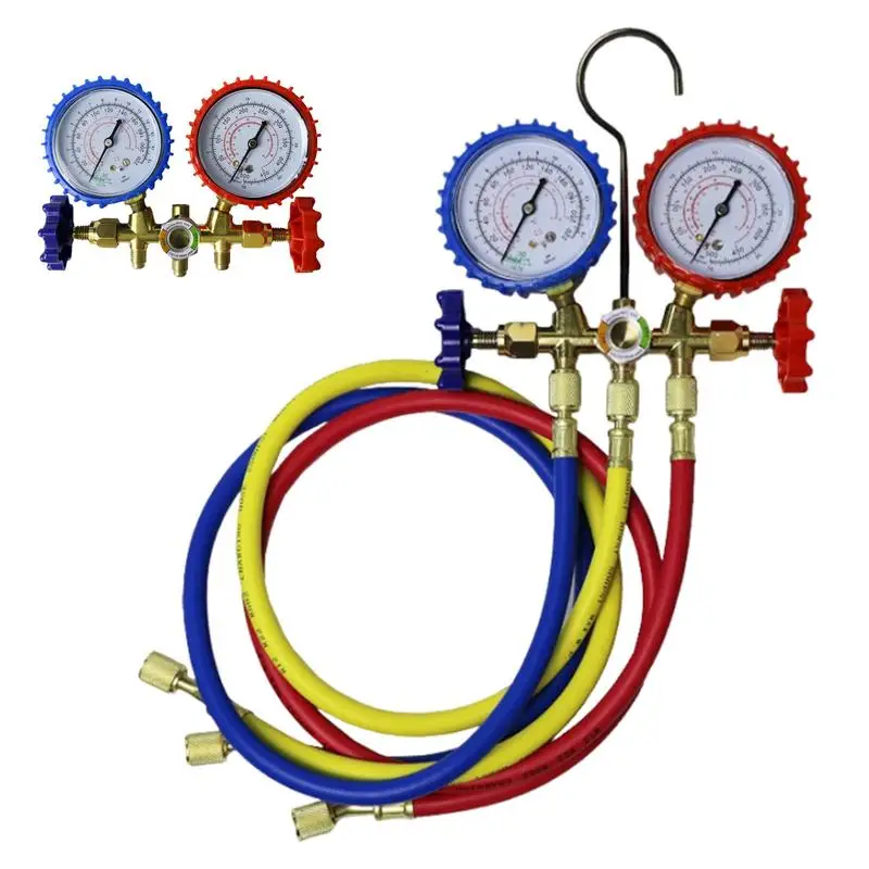 

Car Ac Diagnostic Manifold Gauge Set Car Air Conditioner Refrigerant Hose Car Repair Tool For R134A R22 R410 R12 Refrigerant