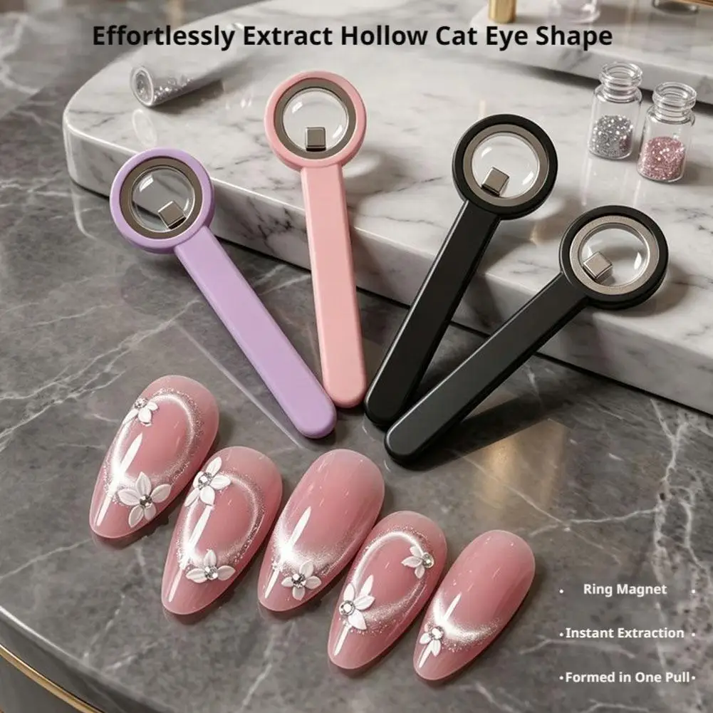 네일아트 마그네틱 펜 3D 캣아이 페인팅 네일아트 디자인 마그넷 막대 젤 폴리쉬 매직 매니큐어 DIY & 살롱 도구