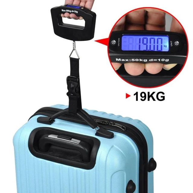 50kg Digital Suitcase Scale Hanging Scale Electronic LCD Travel Suitcase  Luggage Bag Weight Scales - AliExpress