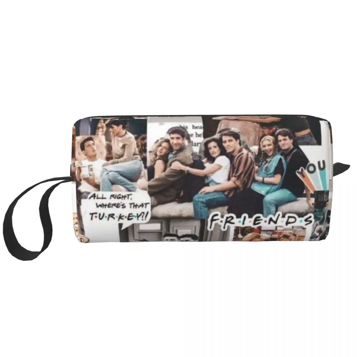 Custom Vintage Friends Poster Borsa Da Toilette Donna Tv Show Cosmetic Makeup Organizer Lady Beauty Storage Dopp Kit Case