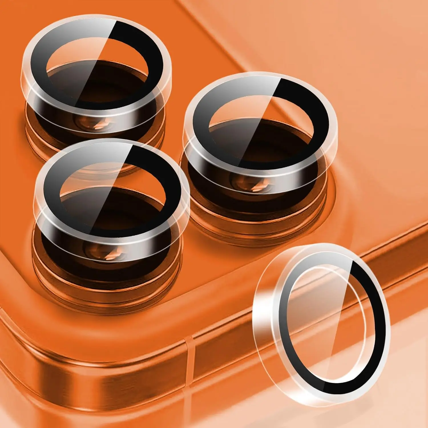 AR Clear Lens Cover | Dust-Free Removable Camera Protector with Tempered Glass Film | Easy Install