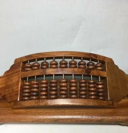 

Изысканный старый китайский ящик ручной работы Abacus расчет инструмент 2601