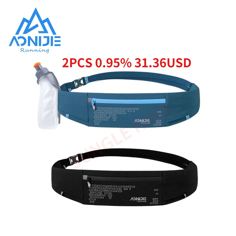 

AONIJIE New W8112 Outdoor Comfortable Running Waist Bag Belt Hydration Fanny Pack Sports Pockets For Jogging Fitness Gym Hiking