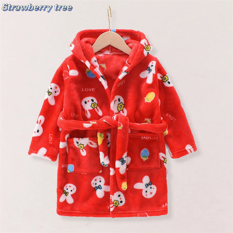 Baby girls or boys toddler red Christmas warm winter dressing gown, 18 –  Butterfly & Bows Baby Boutique