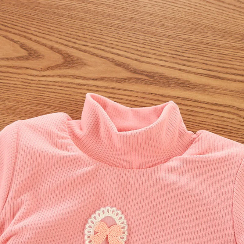 Girls Padded Cotton Long Sleeve Winter T-shirt