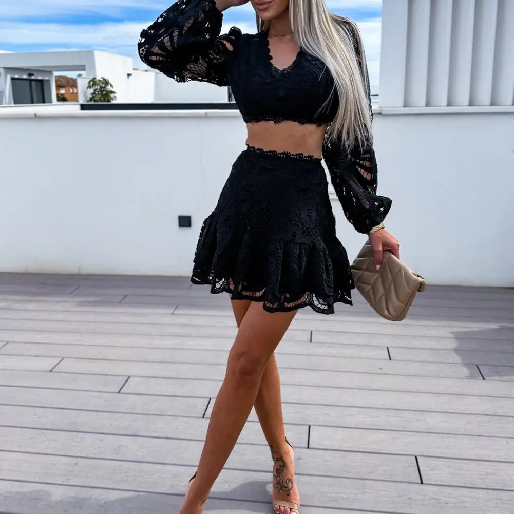 ●PALE JADE● 25SS Demure Crop Set-Up Skirt Amazon.com: BEAUDRM Women's 2 Pieces Outfit Textured Halter