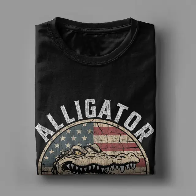 Alligator Alcatraz Cotton T Shirt - 10 colors - Image 4