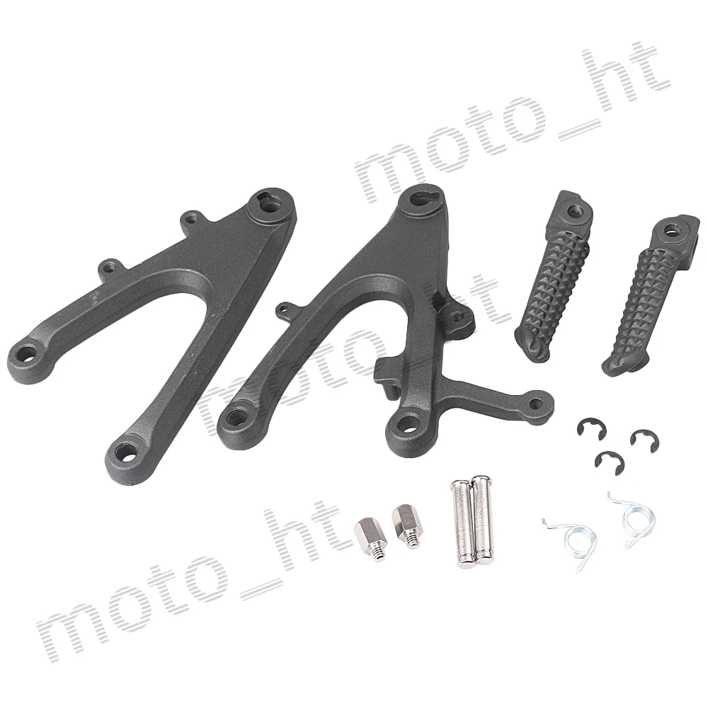 

Aluminum Alloy Rider's Front Foot Pegs Footrest Brackets for Yamaha YZF R1 2004 2005 2006 Black