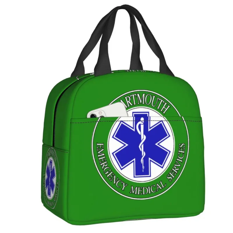 

Star Of Life Insulated Bags for Women Men Waterproof Emt Paramedic Hot Cold Lunch Box Office Picnic Travel