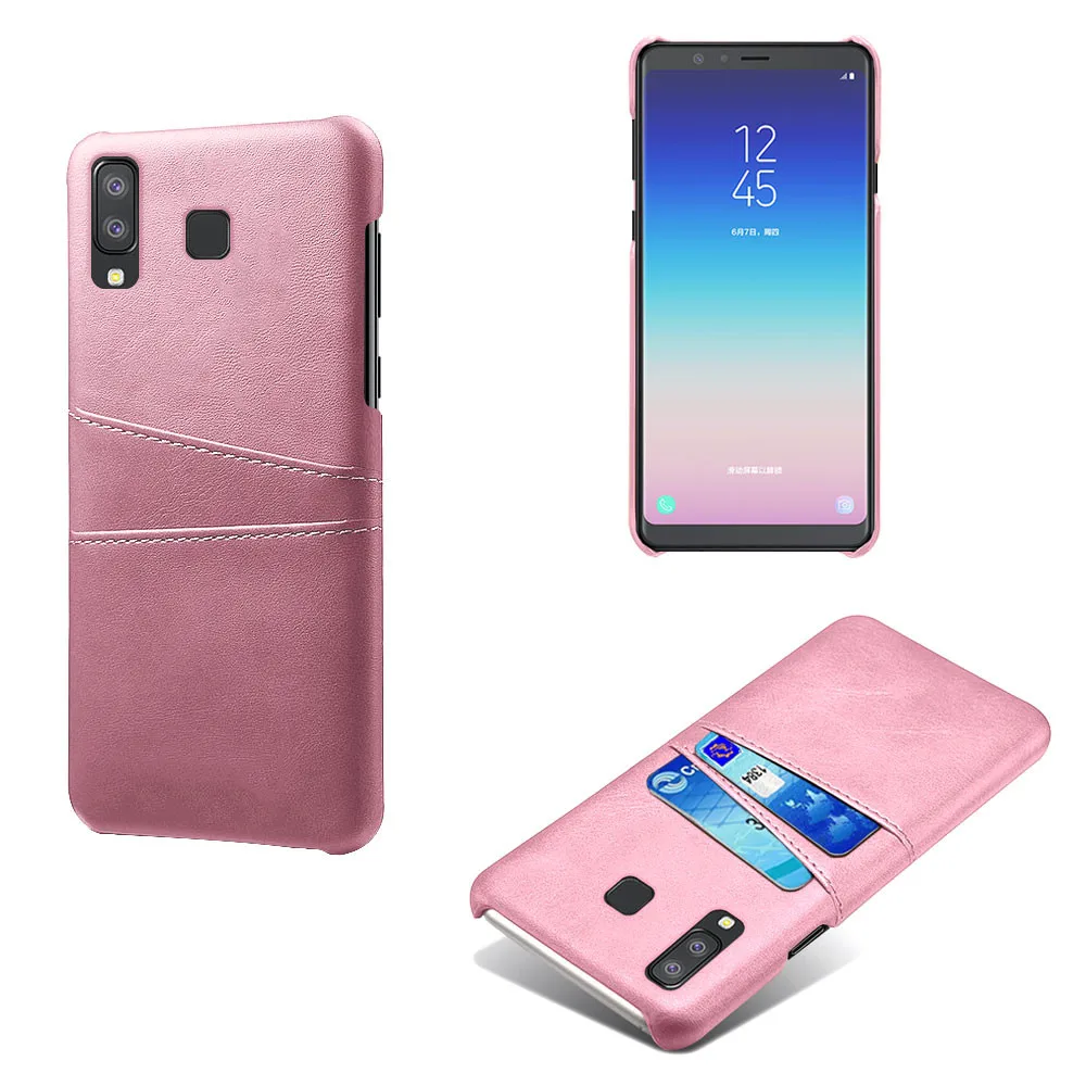 Case For Samsung Galaxy A8 A9 Star Ultra Card Slots Cover PU