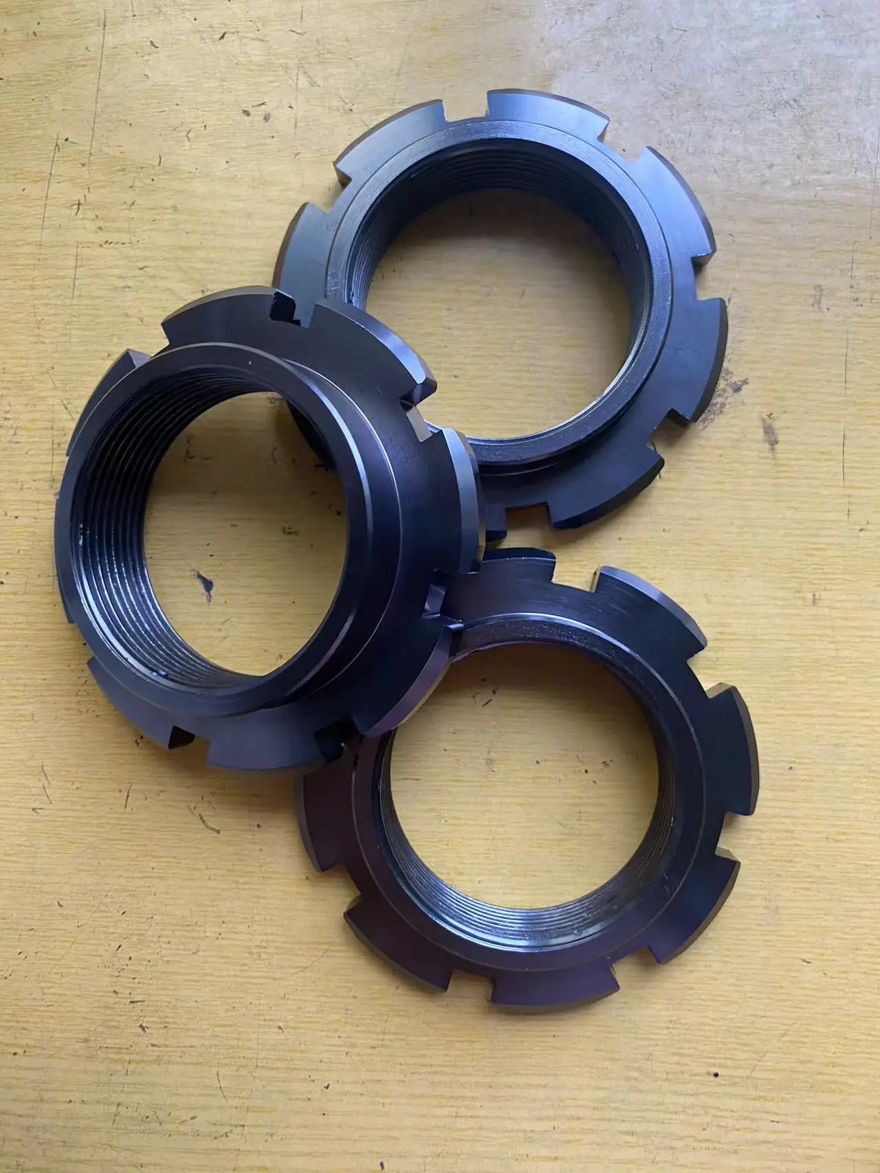 알루미늄 코일오버 스프링 시트 너트 1개, 크기 Tr52x2mm 참고 Tr 치아, 일부 HR 코일오버 예비 부품용