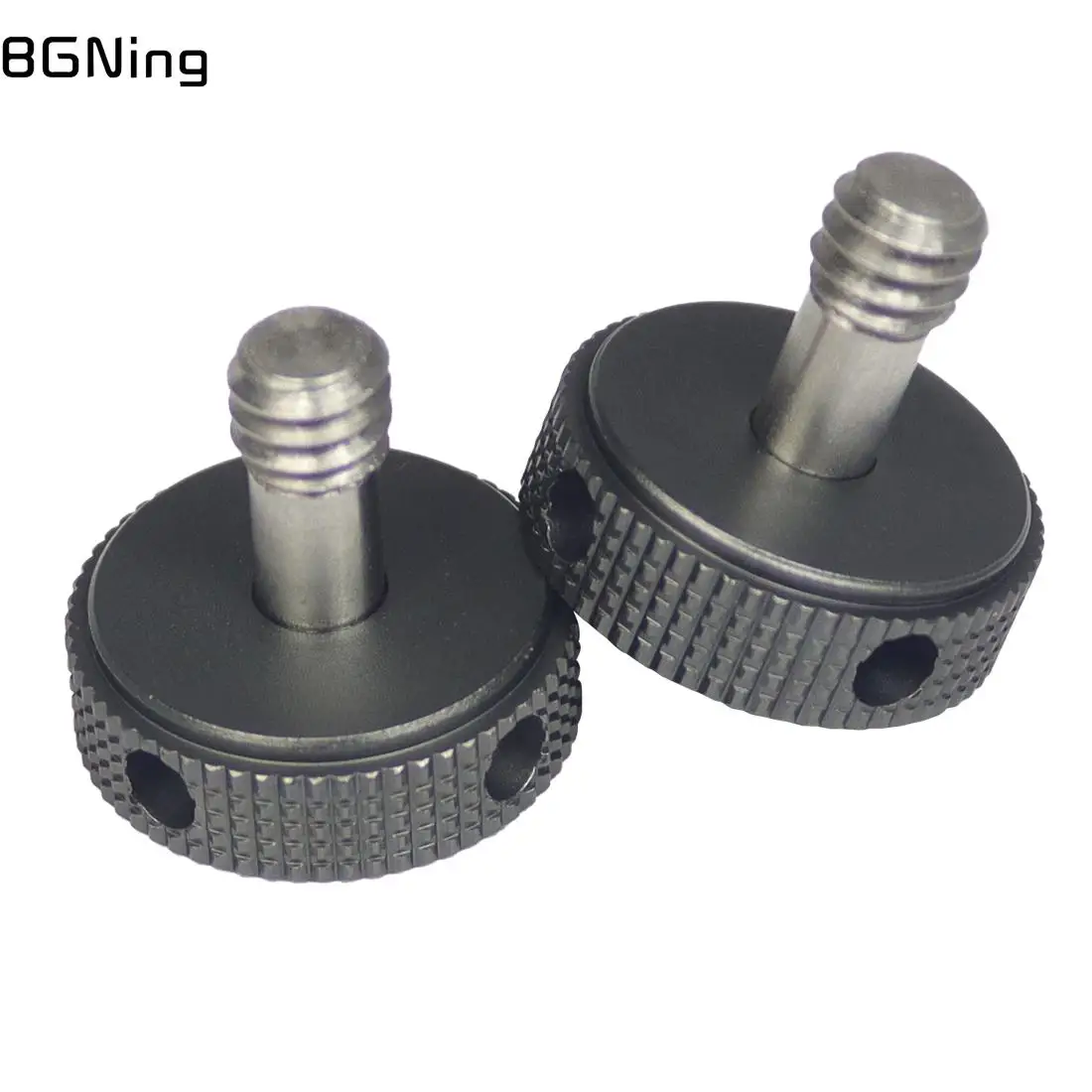 1/4" Stainless Steel Screw CNC Thumb Knob Tripod SLR Camera Stand Flash Light Mounting Adapter DSLR Quick Release Plate Bracket