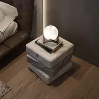 Итальянская минималистичная тумбочка, прикроватная тумбочка из соснового дерева в шахматном порядке, экологически чистая и легкая чистка, современный роскошный шкаф для хранения вещей