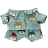 20CM Plush Doll Clothes Suit Fruit Animals Printing Lapel Shirt Pants Casual Wears Cotton Stuffed Toys Idol Dolls Accessories 6