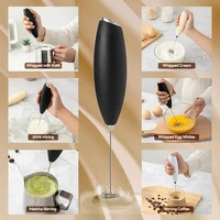 1PC Electric Egg Beater Milk Frother Wireless Handheld Coffee Cappuccino Frother Household Mini Whisk Mixer 1