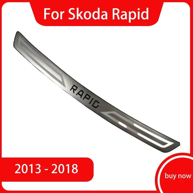 

Автомобильные аксессуары для Skoda Rapid, Стайлинг автомобиля, протектор из нержавеющей стали для заднего бампера, подоконника, протектора багажника, отделка 2013 -2018