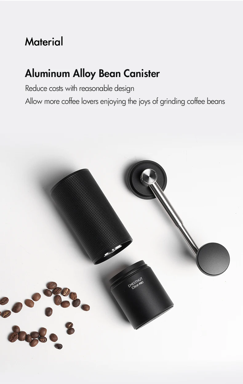 S3d1a91c597554cf49f815c1b1ba98778F 1pc fold abTimemore C3 ESP Pro E&B Burr Aluminum portable steel grinding core High quality handle design manual coffee mill