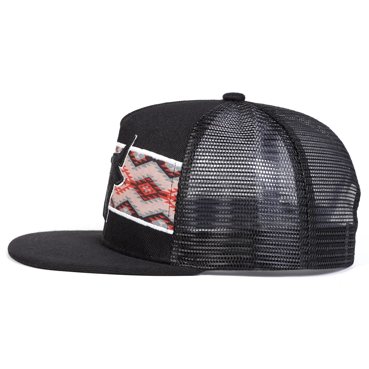 Unisex Bull Head Stickerei Hip-Hop Netzhüte Frühling Sommer Verstellbare Lässige Snapback Baseball Caps Outdoor Sonnenschutzhut – Detail 3