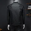 Light Luxury High-Grade Jacquard Jacket Men's Versatile Handsome Stripes Outwear Spring Autumn Male Large Size Slim Fit Outcoat 5