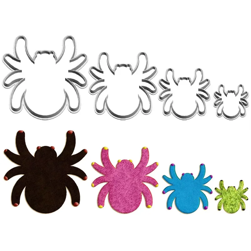 Four Specifications Cartoon Animal Insects Plastic Baking Molds Cookie Sushi and Fruits Cutters Fondant Tools