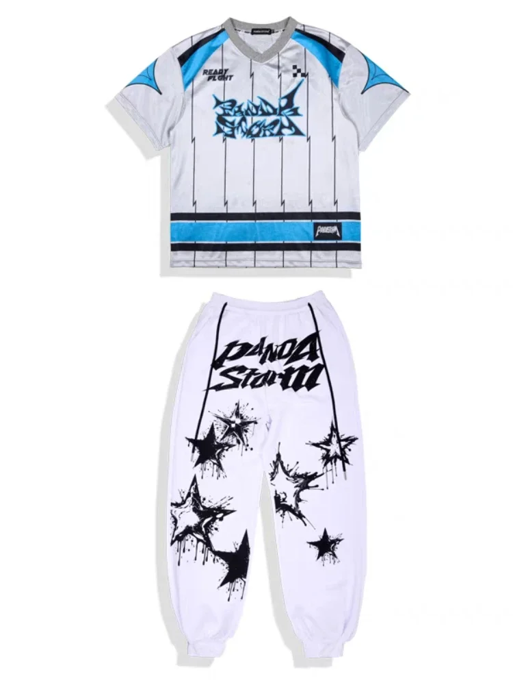 New Boys Jazz Dance Costumes Short Sleeve T Shirt Hip Hop Suits