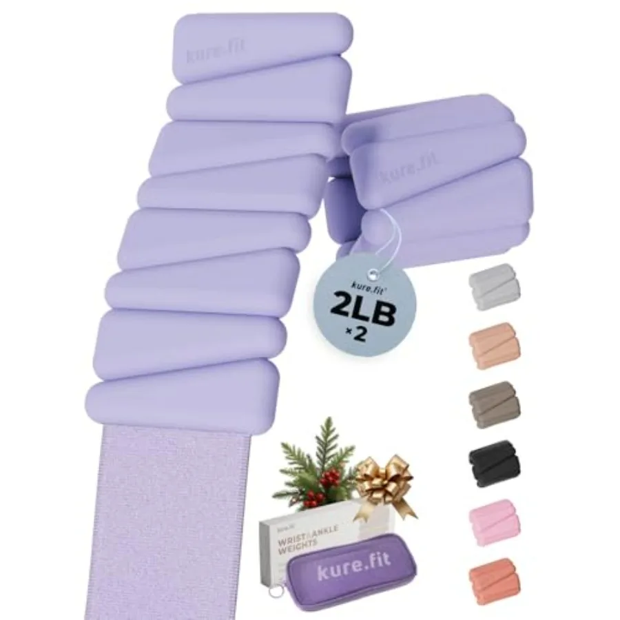 Purple Weights Set 4lb & Green Kettlebell 5-12lb Bundle | Home Gym