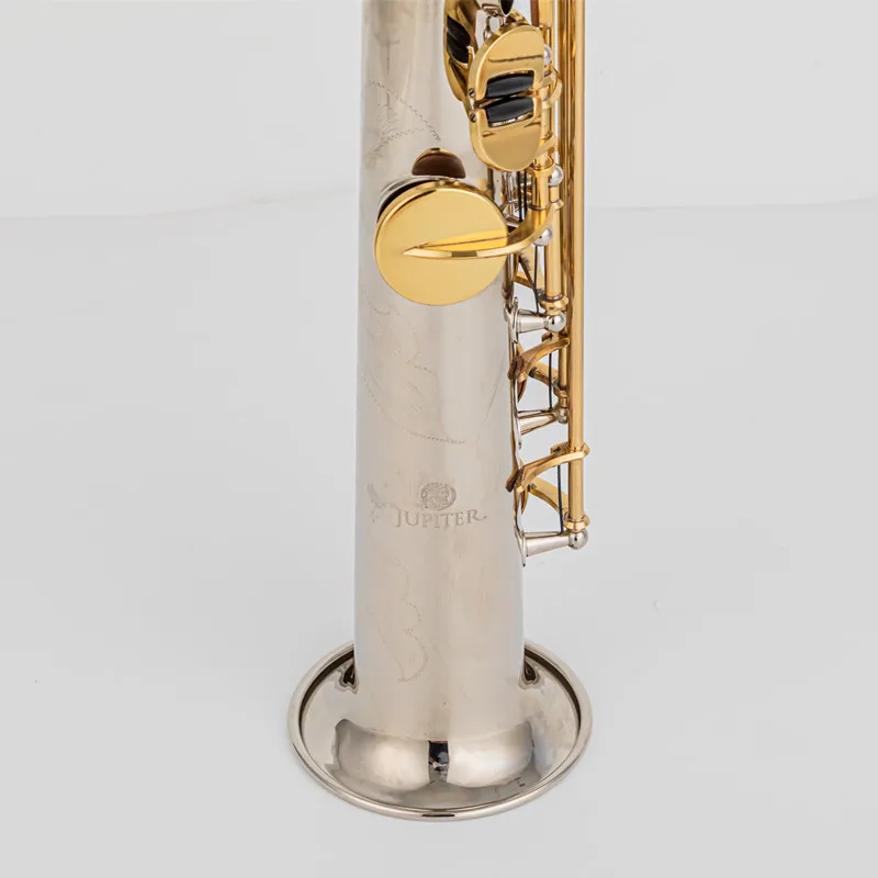 JupiterJSS1100SGSopranoSaxophoneSilveringGoldKeyWithCaseSax
