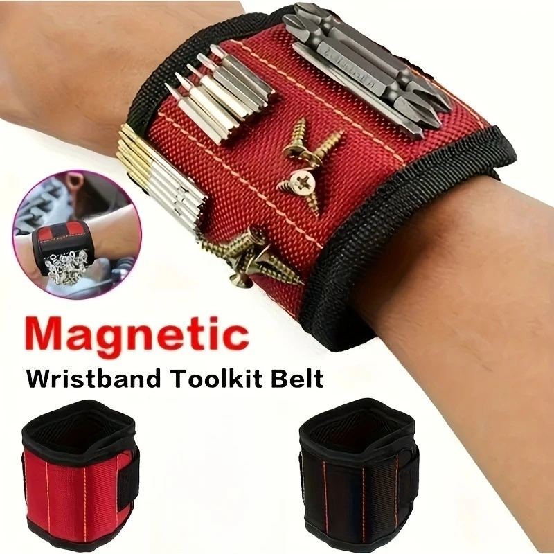 Magnetic Wristband with Super Strong Magnets and Adjustable Strap