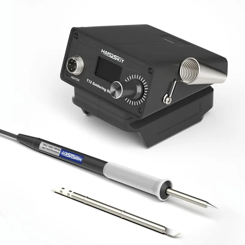 Regolatore Di Temperatura Digitale Werse V2.1s T12 Per Saldatore, Con Manico 9501 E Punta T12-K, Per Saldatura Senza Piombo