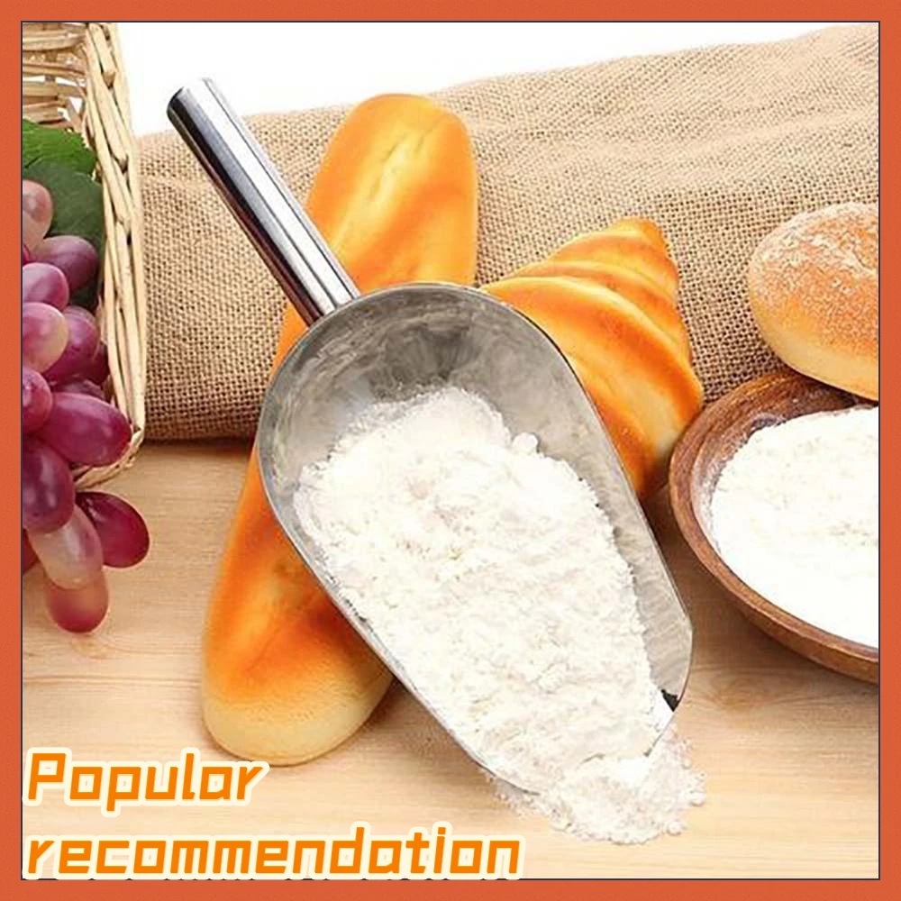 Stainless Steel Ice Cube Scoop Shovels Spoon Kitchen Candy Flour Shovel Spoon For Bar Party Kitchen Accessories ice cream scoop ice shovel scoop ice cube scoop